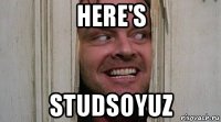 here's studsoyuz