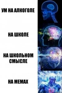 ум на алкоголе на школе на школьном смысле на мемах