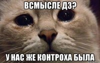 всмысле дз? у нас же контроха была