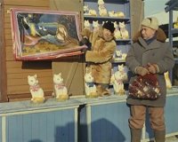 Создать мем Покупай живопись