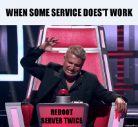 when some service does't work reboot server twice