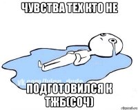 чувства тех кто не подготовился к тжб(соч)