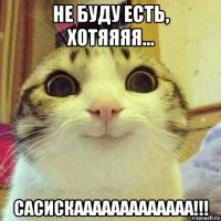 не буду есть, хотяяяя... сасискааааааааааааа!!!