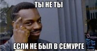 ты не ты если не был в семурге