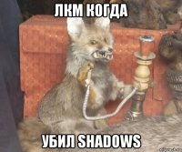 лкм когда убил shadows