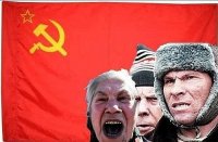 Создать мем Неадекватное общество совка