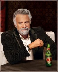 Создать мем The Most Interesting Man in the World