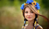Создать мем Украинка