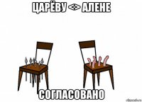царёву <> алене согласовано