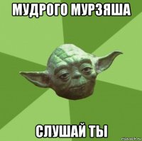 мудрого мурзяша слушай ты