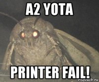 a2 yota printer fail!