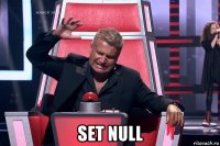  set null