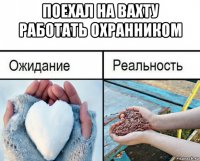 поехал на вахту работать охранником 