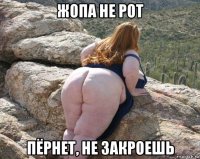 жопа не рот пёрнет, не закроешь