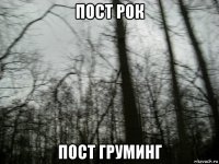 пост рок пост груминг