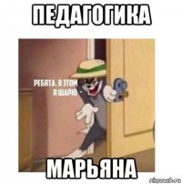 педагогика марьяна