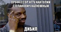 профессор нгту анатолий степанович калюжный дибил