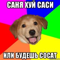 саня хуй саси или будешь сосат