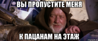 вы пропустите меня к пацанам на этаж