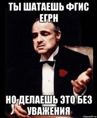 ты шатаешь фгис егрн но делаешь это без уважения