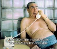 ало мама принеси водки 222222222222 кгилограма