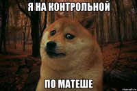 я на контрольной по матеше