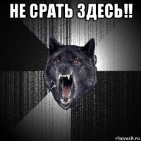 не срать здесь!! 