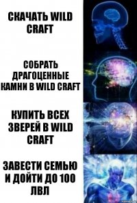 скачать wild craft собрать драгоценные камни в wild craft купить всех зверей в wild craft завести семью и дойти до 100 лвл