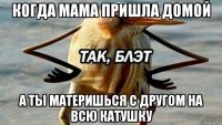 когда мама пришла домой а ты материшься с другом на всю катушку