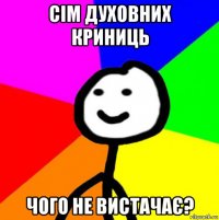 сім духовних криниць чого не вистачає?