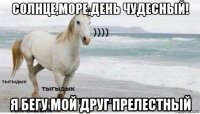 солнце,море,день чудесный! я бегу мой друг прелестный