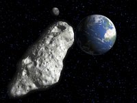 Создать мем A huge asteroid is flies to the planet earth