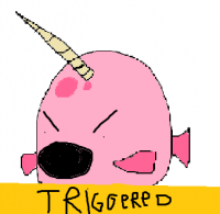 Создать мем NarvalSlimeTRIGGERED