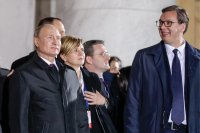 Создать мем Путин Белград 2019