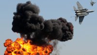 Создать мем Разбомбили