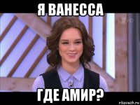 я ванесса где амир?