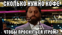 сколько нужно кофе чтобы проснуться утром?