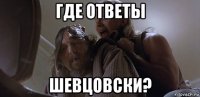 где ответы шевцовски?