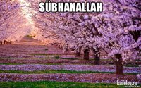 sübhanallah 