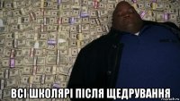  всі школярі після щедрування