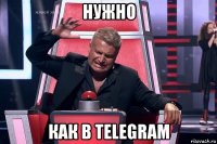 нужно как в telegram