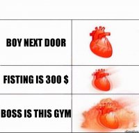 boy next door fisting is 300 $ boss is this gym