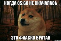 когда cs:go не скачалась это фиаско братан