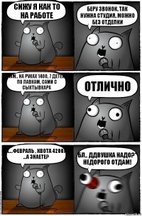 сижу я как то на работе беру звонок, так нужна студия, можно без отделки мм.. на руках 1400, 7 детей по лавкам, сами с сыктывкара отлично (....февраль , квота 4200)
...А знаете? бл.. Ддвушка надо?*
недорого отдам!