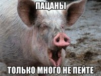 пацаны только много не пейте