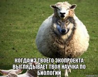  когда из твоего экопроекта выглядывает твоя научка по биологии