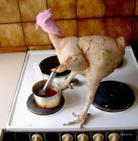 Создать мем Курица