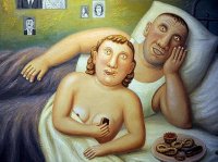 Создать мем Женчина