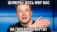 шумеры, весь мир вас на гиперлупе вертит