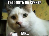 ты опять на кухне? так...